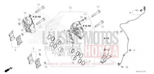 ETRIER DE FREIN AVANT CB1000RAM de 2021
